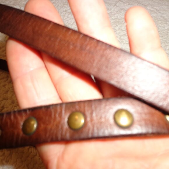 The Territory Ahead Genuine Leather Wrap Belt S Brown Adjustable - Picture 7 of 10